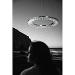 Люстра круглая с прозрачной хрустальной рамкой Maude Crystal Light варинант исполнения - 14 | Loft Concept в Твери