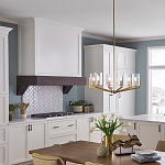 Люстра с 6-ю прозрачными цилиндрическими плафонами Kichler варинант исполнения - 6 | Loft Concept в Твери