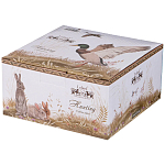 Чайная пара из фарфора с изображением собаки и зайцев 300 мл Hunting Porcelain Collection 2 варинант исполнения - 4 | Loft Concept в Твери