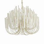 Люстра белая с несколькими ярусами деревянных палочек Bright Wooden Chandelier варинант исполнения - 1 | Loft Concept в Твери