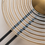 Бра с янтарным стеклянным диском и золотистыми акцентами Savio Glass Disc варинант исполнения - 4 | Loft Concept в Твери