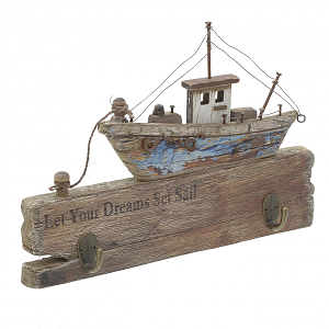 Вешалка Кораблик с двумя крючками