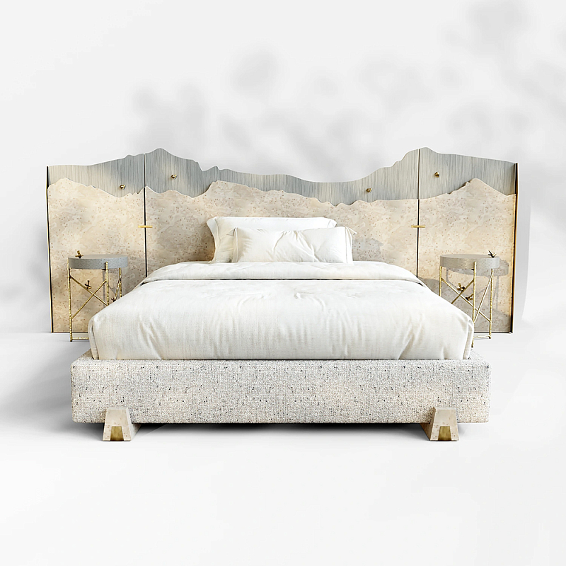 Кровать Okinawa Бежевый Лазурь в Твери | Loft Concept 