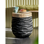 Приставной столик с фактурой под натуральное дерево Immortality варинант исполнения - 5 | Loft Concept в Твери