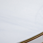 Консоль приставная полукруглая на основании золотого цвета Interior Accent варинант исполнения - 3 | Loft Concept в Твери