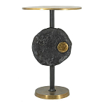 Столик приставной с абстрактным основанием и акцентом в виде золотистого диска Heavenly Space варинант исполнения - 1 | Loft Concept в Твери