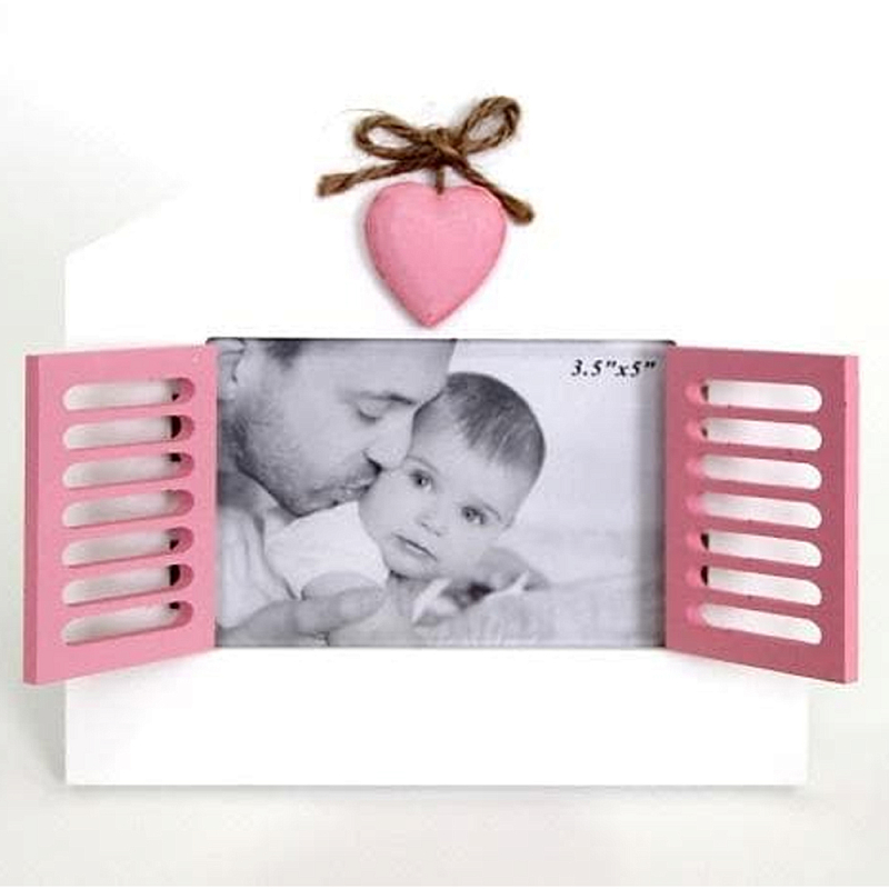 Фоторамка в детскую Childhood Corner со ставнями Белый Розовый Фоторамка в детскую Childhood Corner со ставнями Белый Розовый в Твери | Loft Concept