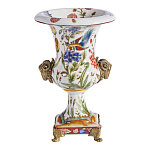 Ваза из фарфора с бронзовыми Овнами Bronze Aries варинант исполнения - 2 | Loft Concept в Твери