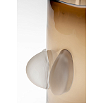 Ваза коричневая Forma Mare со стеклянными вставками варинант исполнения - 3 | Loft Concept в Твери