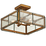 Потолочный светильник квадратный из толстого литого стекла Cast Glass варинант исполнения - 4 | Loft Concept в Твери