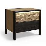 Тумба 2 ящика с подсветкой на рельефном фасаде Warm Industrial варинант исполнения - 3 | Loft Concept в Твери