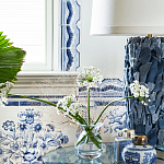 Обои ручная роспись Porto by Alessandra Branca Original colourway on dyed paper варинант исполнения - 3 | Loft Concept в Твери