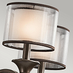 Люстра с белыми тканевыми абажурами в прозрачных стеклянных цилиндрах Kichler варинант исполнения - 21 | Loft Concept в Твери