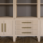 Модульный стеллаж Primo из трех составных элементов Светлый дуб варинант исполнения - 6 | Loft Concept в Твери