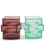 Стол журнальный в форме кубов Acrylic Furniture Lumina Crimson Clarity варинант исполнения - 6 | Loft Concept в Твери