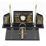 Настольный письменный набор из камня офиокальцит и змеевик Successful Leader варинант исполнения - 1 | Loft Concept в Твери