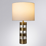 Настольная лампа с цилиндрическим основанием и белым абажуром Crystal Harmony  варинант исполнения - 1 | Loft Concept в Твери