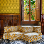 Дизайнерский модульный диван волнистой формы с цветным принтом Poltronova Superonda Sofa варинант исполнения - 23 | Loft Concept в Твери
