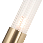 Бра с вытянутым рифленым стеклянным плафоном цилиндрической формы Trumpet tube варинант исполнения - 3 | Loft Concept в Твери