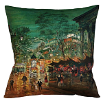 Подушка декоративная Париж ночной Impressionism in Art варинант исполнения - 1 | Loft Concept в Твери