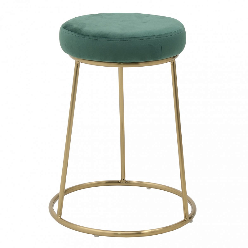 Барный стул Green Button Зеленый Золотой в Твери | Loft Concept 