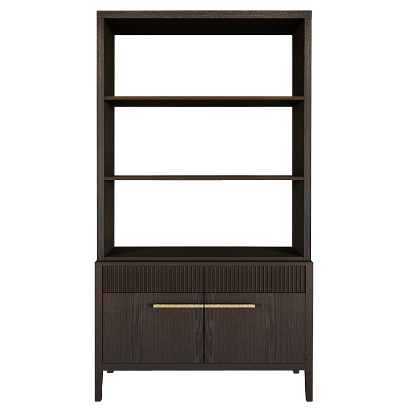 Стеллаж Primo с ящиками Темный орех Орех в Твери | Loft Concept 