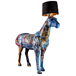 Большой Торшер Лошадь с ручной авторской росписью Feral Stallion варинант исполнения - 2 | Loft Concept в Твери