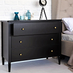 Комод с 3 ящиками Blues Black варинант исполнения - 2 | Loft Concept в Твери