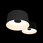 Потолочный светильник с 2-мя цилиндрическими абажурами серого и черного цвета Urban Dome варинант исполнения - 6 | Loft Concept в Твери