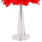 Настольная лампа с перьями Plumage Red Table Lamp варинант исполнения - 3 | Loft Concept в Твери