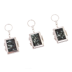 Зеркало брелок складное двухстороннее из натурального камня Серафинит Stone Mirrors варинант исполнения - 4 | Loft Concept в Твери