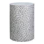 Столик с инкрустацией с перламутровым узором Flower Grey варинант исполнения - 1 | Loft Concept в Твери