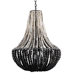 Люстра каплевидной формы украшенная круглыми бусинами Gradient Chandelier Black White варинант исполнения - 2 | Loft Concept в Твери