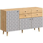 Буфет с принтом на дверцах Elise Cupboard варинант исполнения - 13 | Loft Concept в Твери