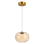 Подвесной светильник с янтарным рифленым стеклянным плафоном Ferm Living варинант исполнения - 2 | Loft Concept в Твери