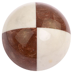 Шар декоративный из натуральных камней Лемезит и Мрамор Белый Natural Stone Spheres варинант исполнения - 3 | Loft Concept в Твери