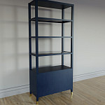 Стеллаж со стеклянными полками Elsa Dreams Blue варинант исполнения - 7 | Loft Concept в Твери