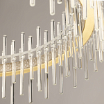 Люстра круглая с прозрачными стеклянными трубками 51 см Nembus варинант исполнения - 8 | Loft Concept в Твери