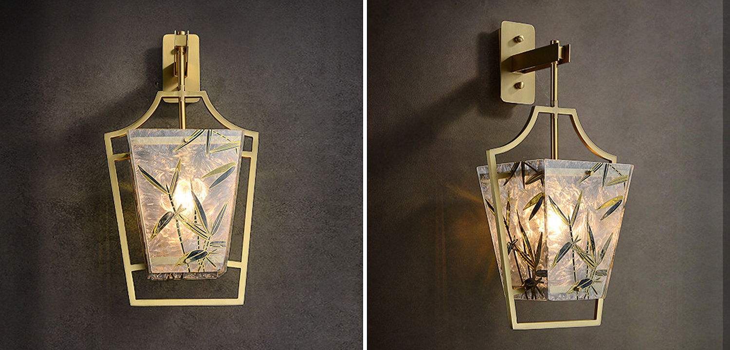 Бра витраж Бамбук Glass bamboo Wall Lamp Бра витраж Бамбук Glass bamboo Wall Lamp - Loft-Concept в Твери
