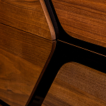 Высокий комод с узором из шпона на фасаде Sahara варинант исполнения - 5 | Loft Concept в Твери