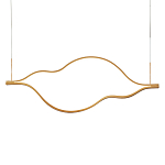 Подвесной светильник волнообразный изогнутый на двух тросах 103 см Spiral Lighting варинант исполнения - 1 | Loft Concept в Твери