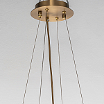 Люстра подвесная круглая с овальными подвесками из стекла дымчатого цвета Harlow Crystal Round варинант исполнения - 5 | Loft Concept в Твери