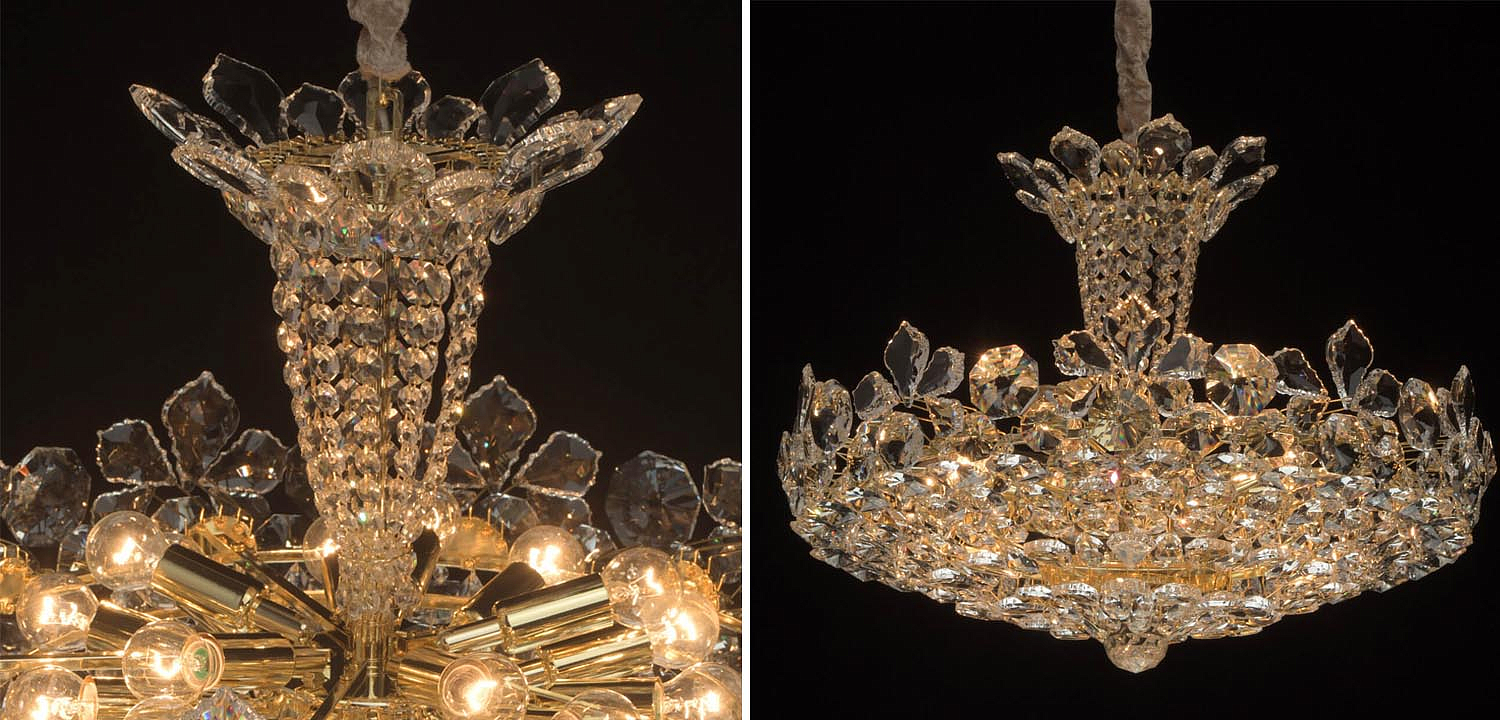 Люстра Griselda Crystal Chandelier gold Люстра Griselda Crystal Chandelier gold - Loft-Concept в Твери