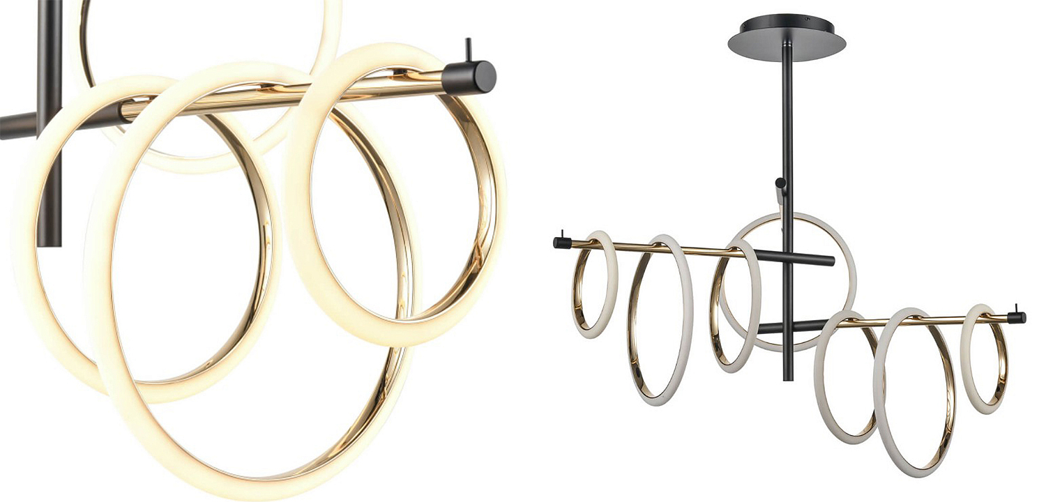 Люстра Jessenia Rings Chandelier 7 Люстра Jessenia Rings Chandelier 7 - Loft-Concept в Твери