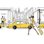 Megan Hess. New york: through a fashion eye варинант исполнения - 2 | Loft Concept в Твери