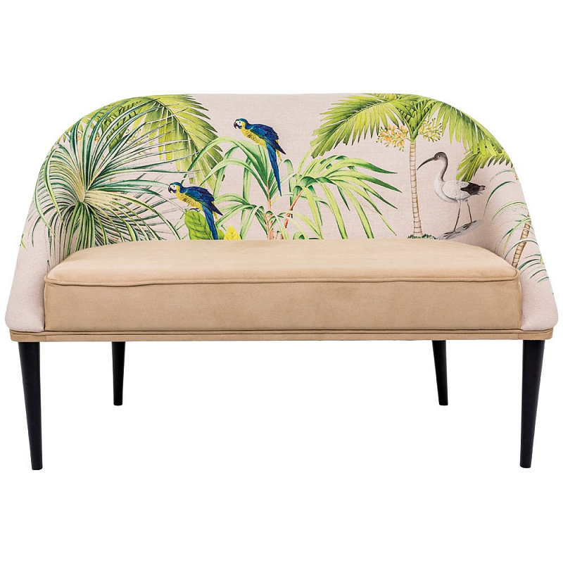 Диван Sofa Jungle Andaman fond bleu Розовый пастельный Зеленый в Твери | Loft Concept 