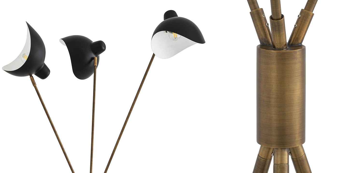 Торшер Eichholtz Floor Lamp Costner Торшер Eichholtz Floor Lamp Costner - Loft-Concept в Твери