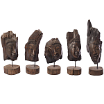 Декоративная статуэтка из дерева Будда Buddha Wooden Statuette варинант исполнения - 6 | Loft Concept в Твери