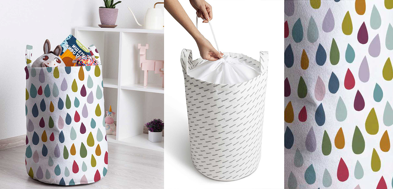 Корзина Drops Pattern Basket Корзина Drops Pattern Basket - Loft-Concept в Твери