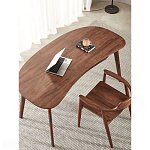 Стол рабочий округлой формы с ящиком  Working Moonnut Table варинант исполнения - 6 | Loft Concept в Твери